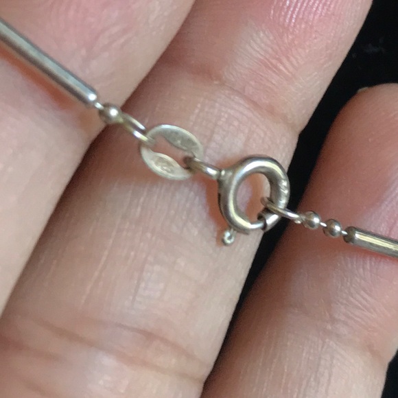 Vintage 925 Italian Starling Silver Chain Necklace - Picture 8 of 9